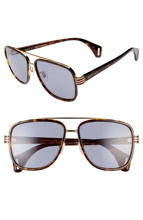 gucci 58mm sunglasses|gucci havana sunglasses men's.